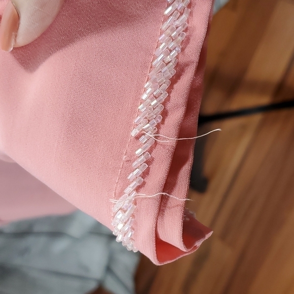 Peach color ruched tunic high low Size Small - Picture 6 of 14